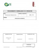 Proceso normalizado de operacion