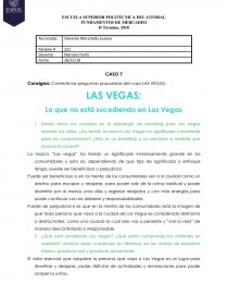 FUNDAMENTOS DE MERCADEO.Caso LAS VEGAS. Página 1