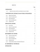 Operacion sistema agua potable