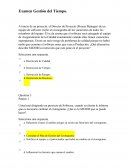 Examen Gestión del Tiempo