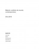 Análisis de mundo contemporáneo