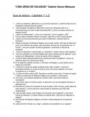 GUIA DE LECTURA "CIEN AÑOS DE SOLEDAD" CAPITULO 1 Y 2 s/r