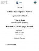 La ética en las instituciones y organizaciones. Resumen de visita a grupo BIMBO