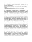 IMPORTANCIA DE LA SOMBRA EN EL ÁREA DE PASTOREO PARA LA PRODUCCIÓN GANADERA