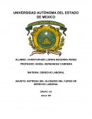 ENTREGA DEL GLOSARIO DEL CURSO DE DERECHO LABORAL