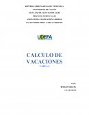 Calculo de vacaciones