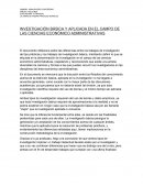 INVESTIGACIÓN BÁSICA Y APLICADA EN EL CAMPO DE LAS CIENCIAS ECONÓMICO ADMINISTRATIVAS