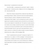 Informe de lectura "la naturalizacion de la escuela actual"