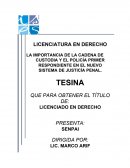 LA FIGURA DE LA PRISION PREVENTIVA EN EL NUEVO SISTEMA PENAL ACUSATORIO EN MÉXICO