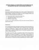 REPORTE SEMANAL DE MONITOREO DE DISPONIBILIDAD DE INFRAESTRUCTURA DE TI EN OFICINAS CENTRALES