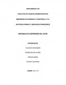 MEDIDAS DE DISPERSIÓN DEL ATÚN