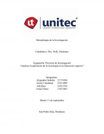 Analisis de la aplicación de la tecnología en la educación superior. Página 1