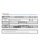 FORMATO DE PROGRAMA OPERATIVO PARA LA PLANEACIÓN DIDÁCTICA