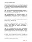 Las emociones, clasificación