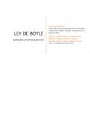 Ensayo sobre la aplicación de Ley de Boyle