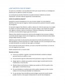 Plan de contigencia. ¿QUÉ HACER EN CASO DE SISMO?