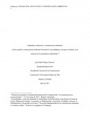 Ciudadanía, educación y comunicación ambiental