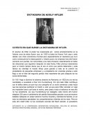 DICTADURA DE ADOLF HITLER