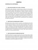 BIOETICA DESARROLLO DEL CUESTIONARIO.