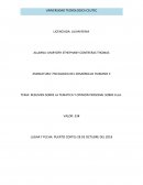 RESUMEN SOBRE LA TEMATICA Y OPINION PERSONAL SOBRE ELLA