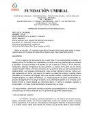 IMPRESIÓN DIAGNÓSTICA PSICOPEDAGOGICA