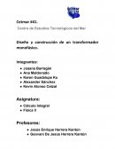 Diseño y construcción de un transformador monofásico