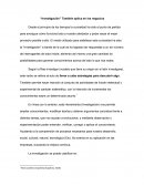 Investigación también aplica en los negocios