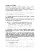 Realidad y Conocimiento