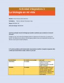 Actividad integradora 3 La biología en mi vida