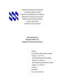 ESTUDIO DE CASO Empresa ALPHA, C.A. Empresa de Telecomunicaciones