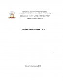 LE RIVERA RESTAURANT S.A.