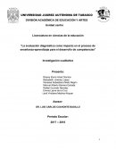 “La evaluación diagnóstica como impacto en el proceso de enseñanza-aprendizaje para el desarrollo de competencias”