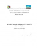 IMFORME DE PASANTIAS EN ADMINISTRACIÓN REALIZADO EN LA CORPORACIÓN LOS ANDES