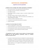 GESTIÓN DEL DESEMPEÑO Jugando una mano ganadora