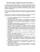 POLÍTICA SALARIAL AGENCIA DE VIAJES GOLD TRAVEL´S