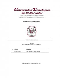GERENCIA DE VENTAS CUOTAS DE VENTAS. Página 1