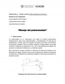 Manejo del potenciostato