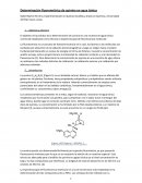 Determinación fluorométrica de quinina en agua tónica