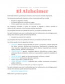 Enfermedades del sistema nervioso . El Alzheimer