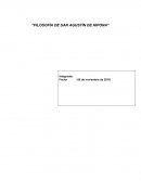 FILOSOFÍA DE SAN AGUSTÍN DE HIPONA