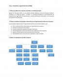 Caso – Escenarios y organización de los RRHH