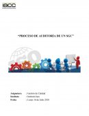 PROCESO DE AUDITORÍA DE UN SGC