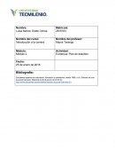 Actividad: Evidencia; Plan de estudios, Introducción a la carrera