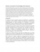 Clusters e innovación en las estrategias de las empresas