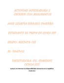 Actividad integradora Escribir con argumentos