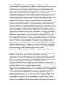 Responsabilidad Social Empresarial ¿Negocio o compromiso social?