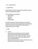 Proyecto “Modelar, construir e implementar el plan HACCP en el servicio de Alimentos y Bebidas (Mesa Caliente)”