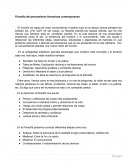 Filosofía del pensamiento humanista contemporáneo