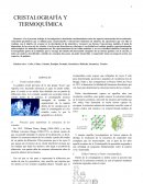 CRISTALOGRAFÍA Y TERMOQUÍMICA