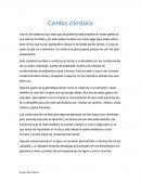 Cambio climático, contaminación